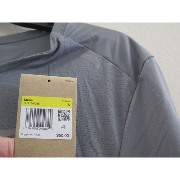 Nike CZ9184 085 Men's Sz S Gray Dri-FIT ADV Techknit Ultra Running T-Shirt - Picture 6 of 6